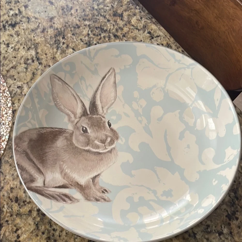 Williams Sonoma Large Ceramic Serving Rabbit Bowl